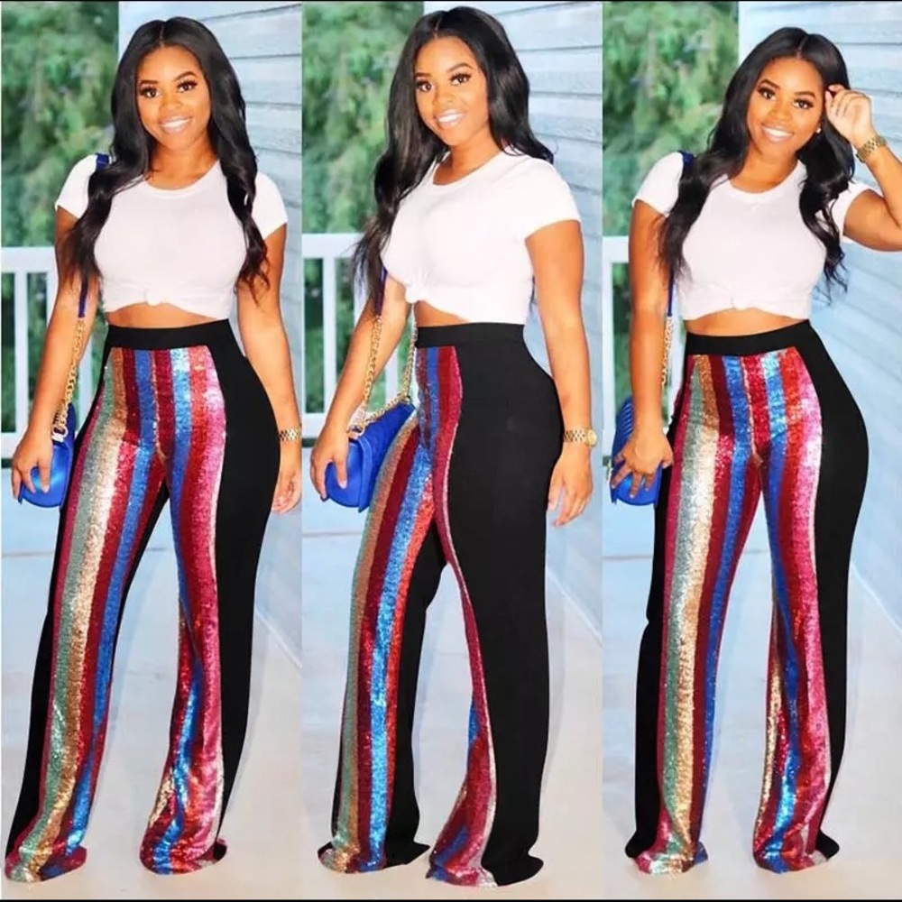 🆕 Sequin High waist pants - Picture 2 of 7